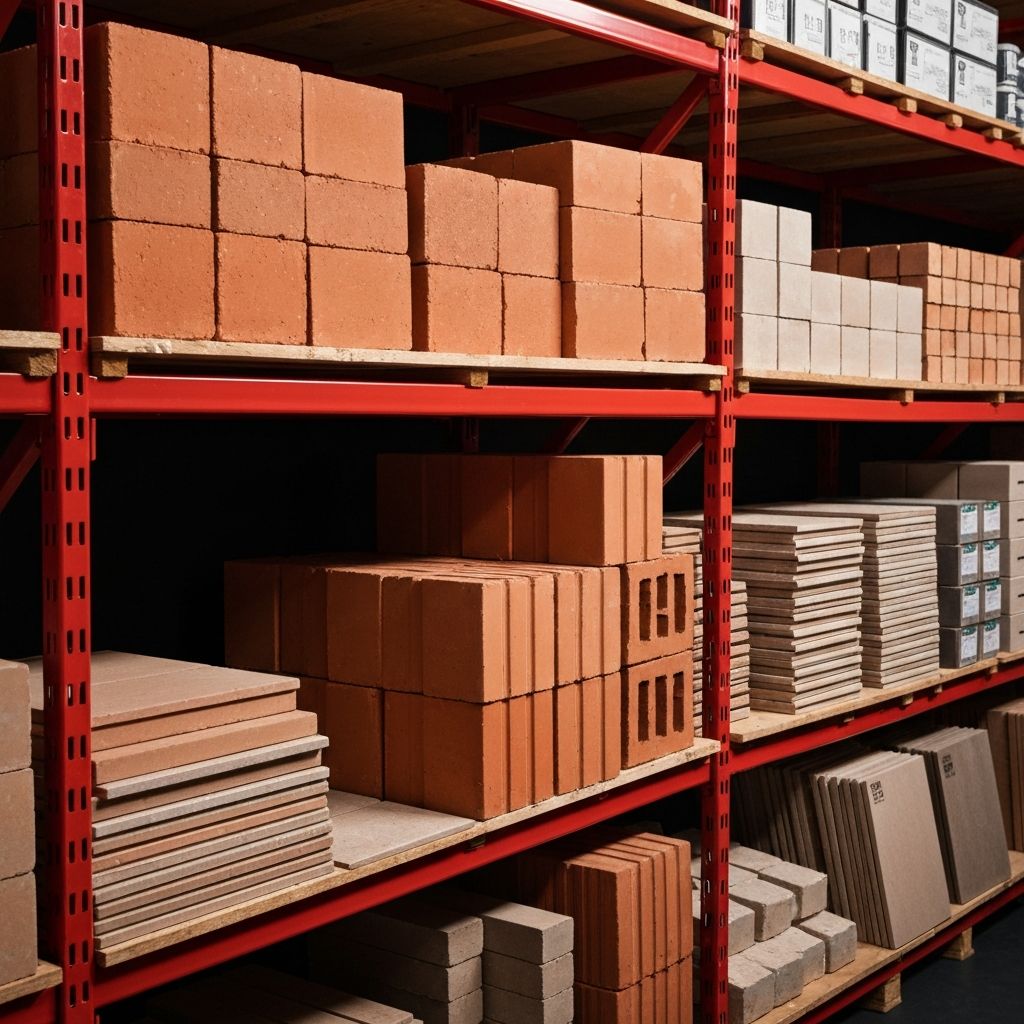 Prateleiras de exposição de produtos